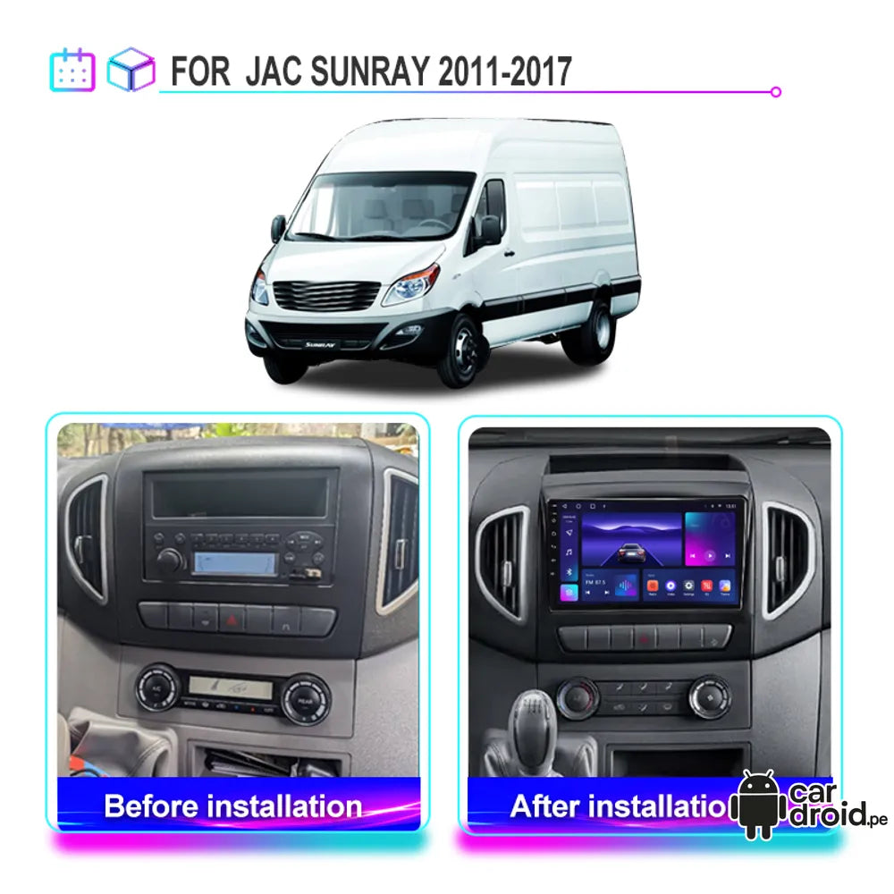 jac sunray 2012-2025 - 6GB RAM - 128GB - Radio Android