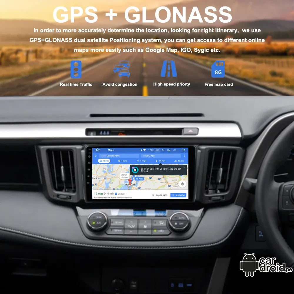 toyota Rav4  10p 2012-2018 - 6GB RAM - 128GB - Radio Android