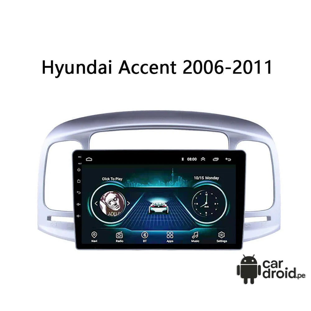 Radio Android Hyundai Accent 2008 - 2012 Radio Android, pantalla táctil, modelo original, instalada