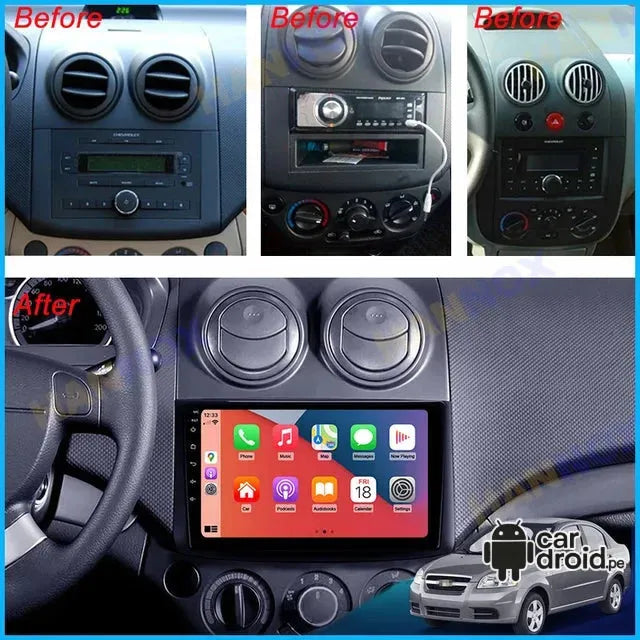 Radio Android Chevrolet Aveo 2006 - 2012 Radio Android Homologada, pantalla táctil, modelo original, instalada