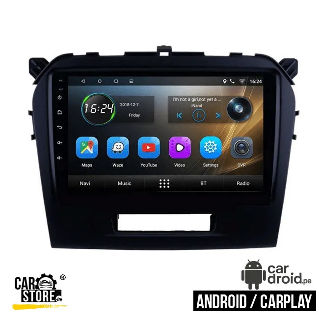 Radio Android Suzuki Vitara 2015 - 2021 Radio Android Homologada, pantalla táctil, modelo original, instalada