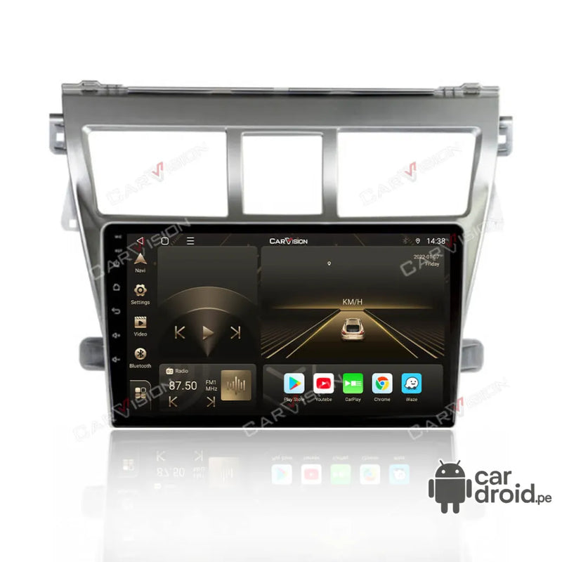 Radio Android Toyota Yaris 2007 - 2012 Radio Android Homologada, pantalla táctil, modelo original, instalada