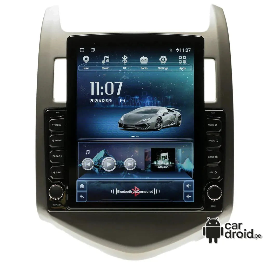 Radio Android Chevrolet Aveo 2011 - 2015 Radio Android Vertical Homologada, pantalla táctil, modelo original, instalada