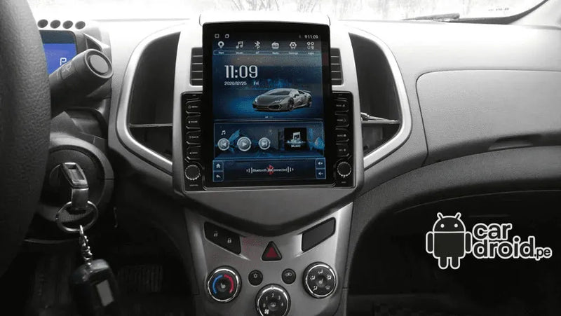 Radio Android Chevrolet Aveo 2011 - 2015 Radio Android Vertical Homologada, pantalla táctil, modelo original, instalada