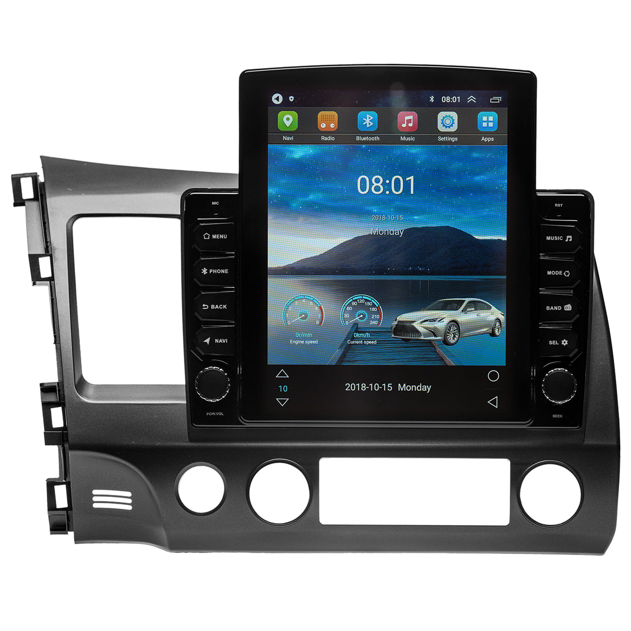 Honda Civic 2006 - 2011 Radio Android Vertical Homologada