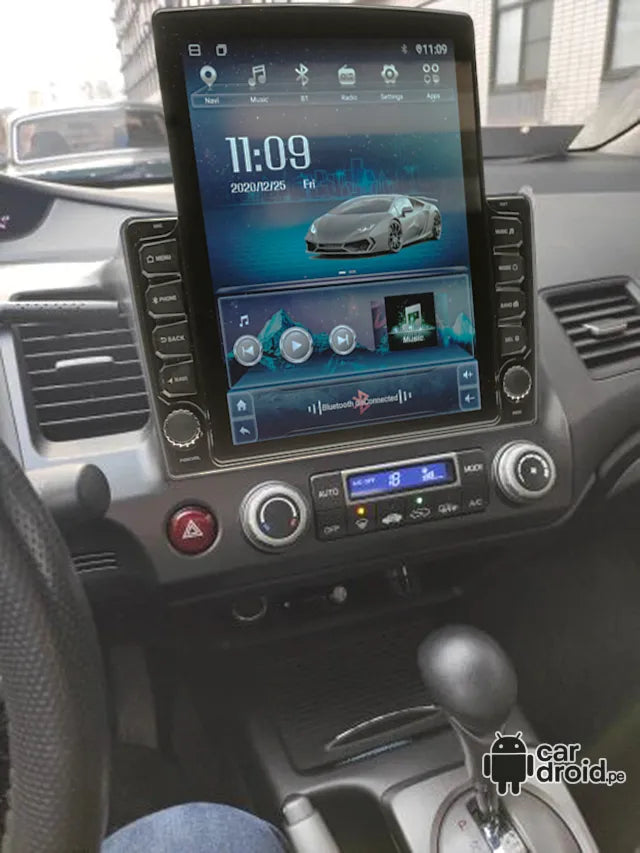 Radio Android Honda Civic 2006 - 2011 Radio Android Vertical Homologada, pantalla táctil, modelo original, instalada