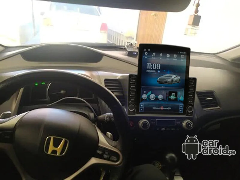 Radio Android Honda Civic 2006 - 2011 Radio Android Vertical Homologada, pantalla táctil, modelo original, instalada