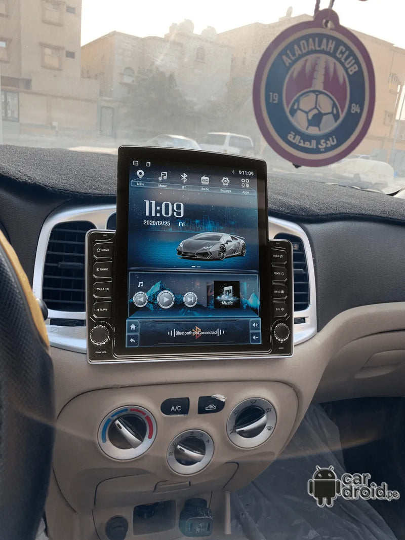 Radio Android Hyundai Accent 2005 - 2011 Radio Android Vertical Homologada, pantalla táctil, modelo original, instalada