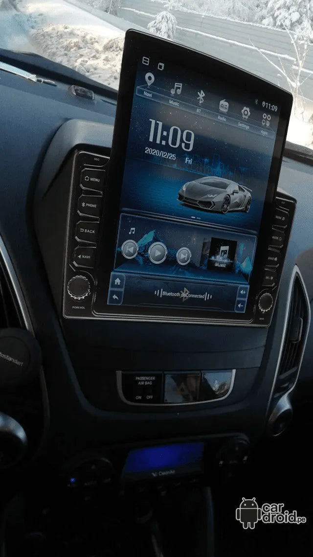 Radio Android Hyundai Tucson 2009 - 2015 Radio Android Vertical Homologada, pantalla táctil, modelo original, instalada
