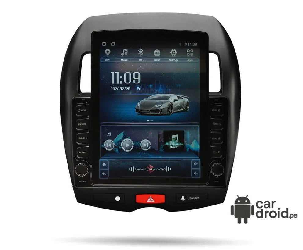 Radio Android Mitsubishi ASX 2010 - 2017 Radio Android Vertical Homologada, pantalla táctil, modelo original, instalada