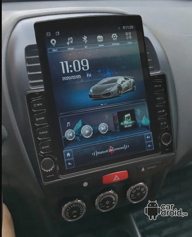 Radio Android Mitsubishi ASX 2010 - 2017 Radio Android Vertical Homologada, pantalla táctil, modelo original, instalada
