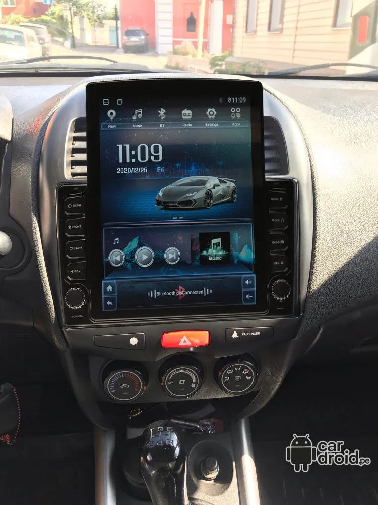 Radio Android Mitsubishi ASX 2010 - 2017 Radio Android Vertical Homologada, pantalla táctil, modelo original, instalada