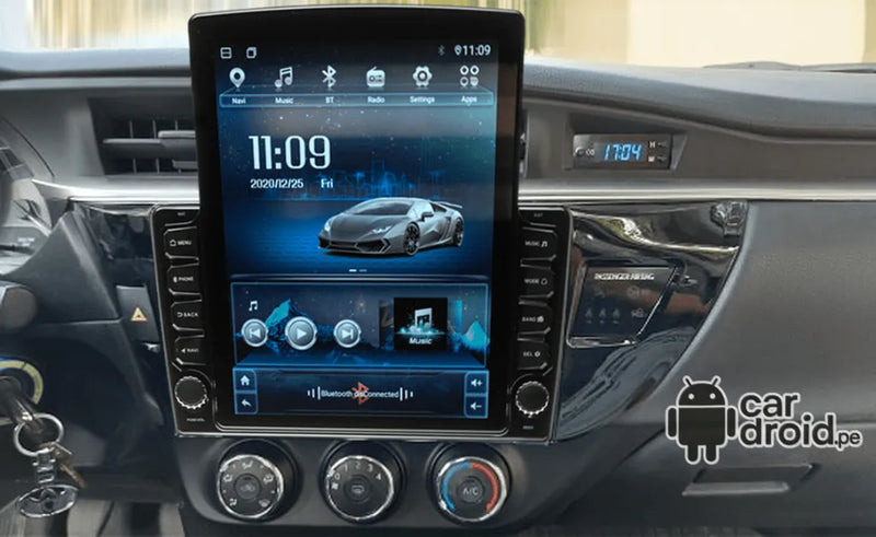Radio Android Toyota Corolla 2015 - 2019 Radio Android Vertical Homologada, pantalla táctil, modelo original, instalada