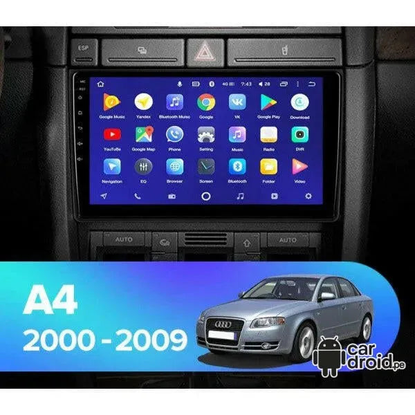 Radio Android Audi A4 2002 - 2008 Radio Android Homologada, pantalla táctil, modelo original, instalada