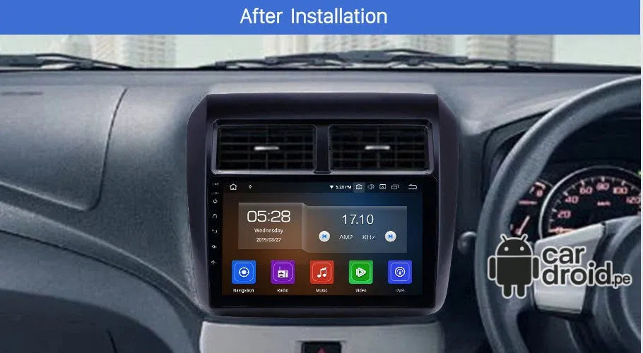 Radio Android Toyota Agya 2013 - 2020 Radio Android Homologada, pantalla táctil, modelo original, instalada