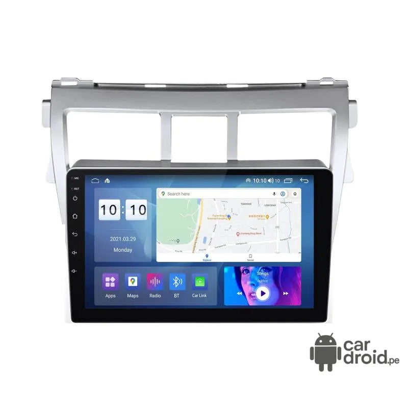Radio Android Toyota Yaris 2007 - 2012 Radio Android Homologada, pantalla táctil, modelo original, instalada