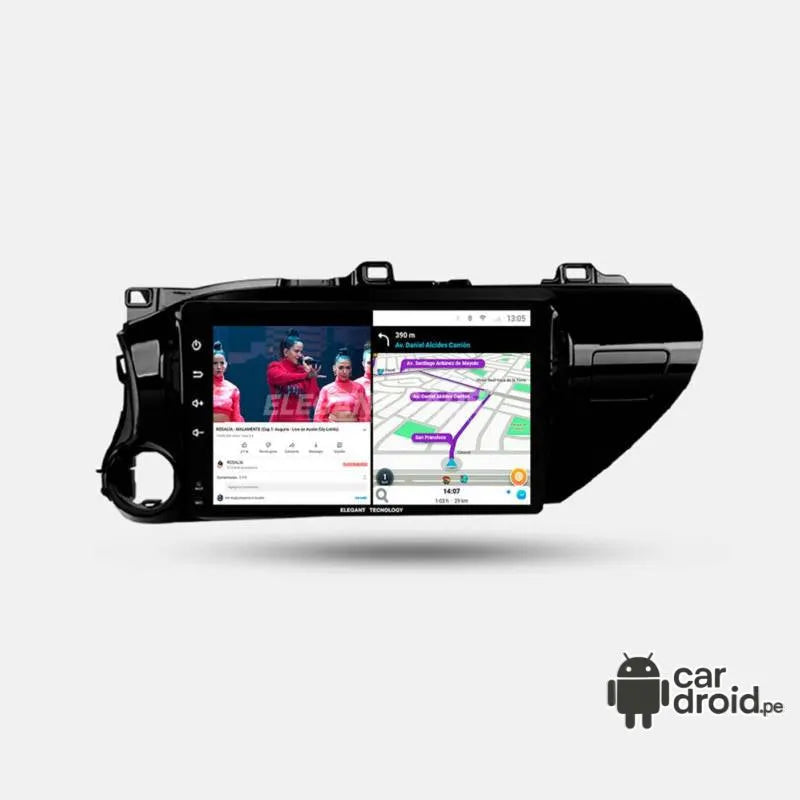 Radio Android Toyota Hilux 2018 - 2023 Radio Android Homologada, pantalla táctil, modelo original, instalada