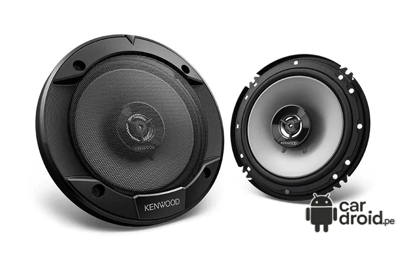Radio Android Parlantes Coaxiales Kenwood 6.5" KFC-S1666, pantalla táctil, modelo original, instalada