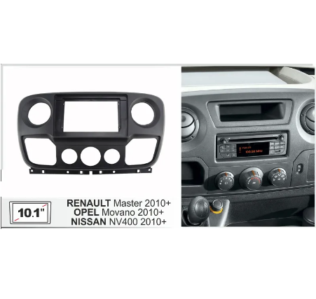 Consola Nissan NV400 / Renault Master / Opel movano 2010+  10" Pulgadas - Cardroid