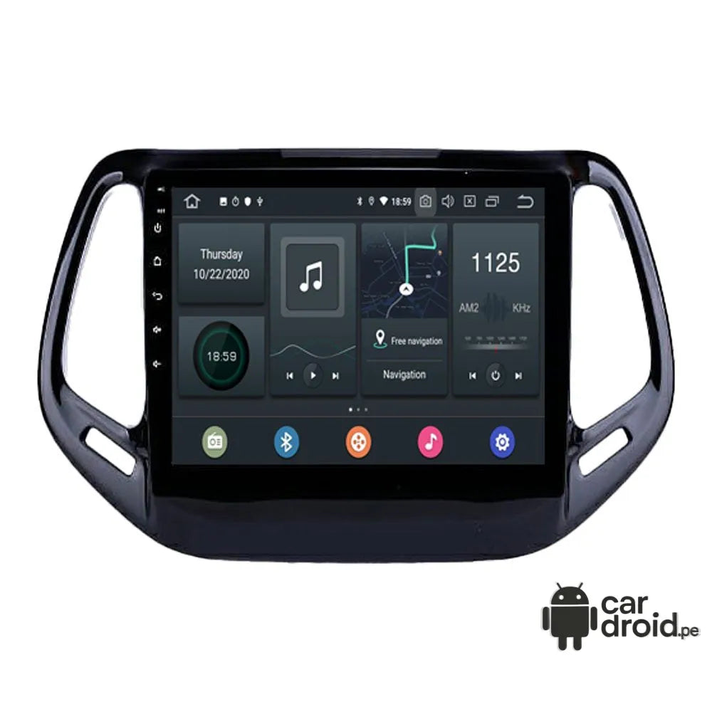 Radio Android Jeep Compass 2017 - 2021 Radio Android Homologada, pantalla táctil, modelo original, instalada