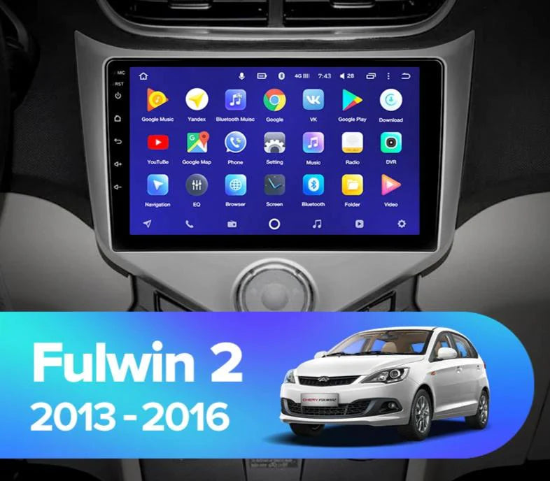 Chery fulwin 2012 - 2017 Radio Android Homologada