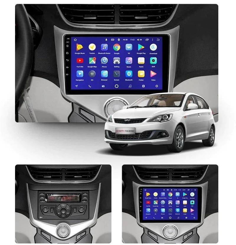 Chery fulwin 2012 - 2017 Radio Android Homologada