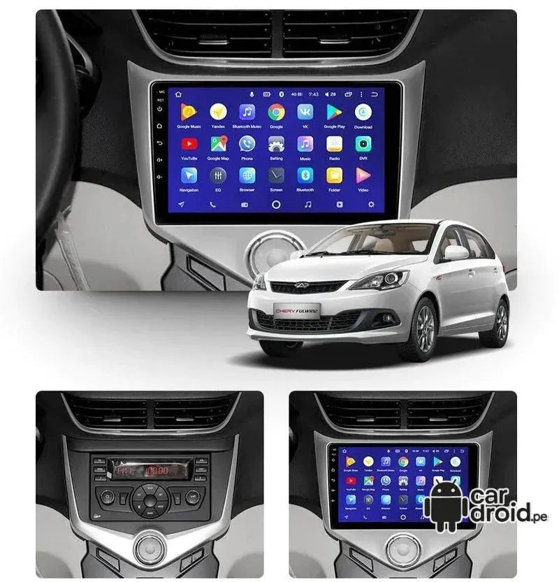 Radio Android Chery fulwin 2012 - 2017 Radio Android Homologada, pantalla táctil, modelo original, instalada
