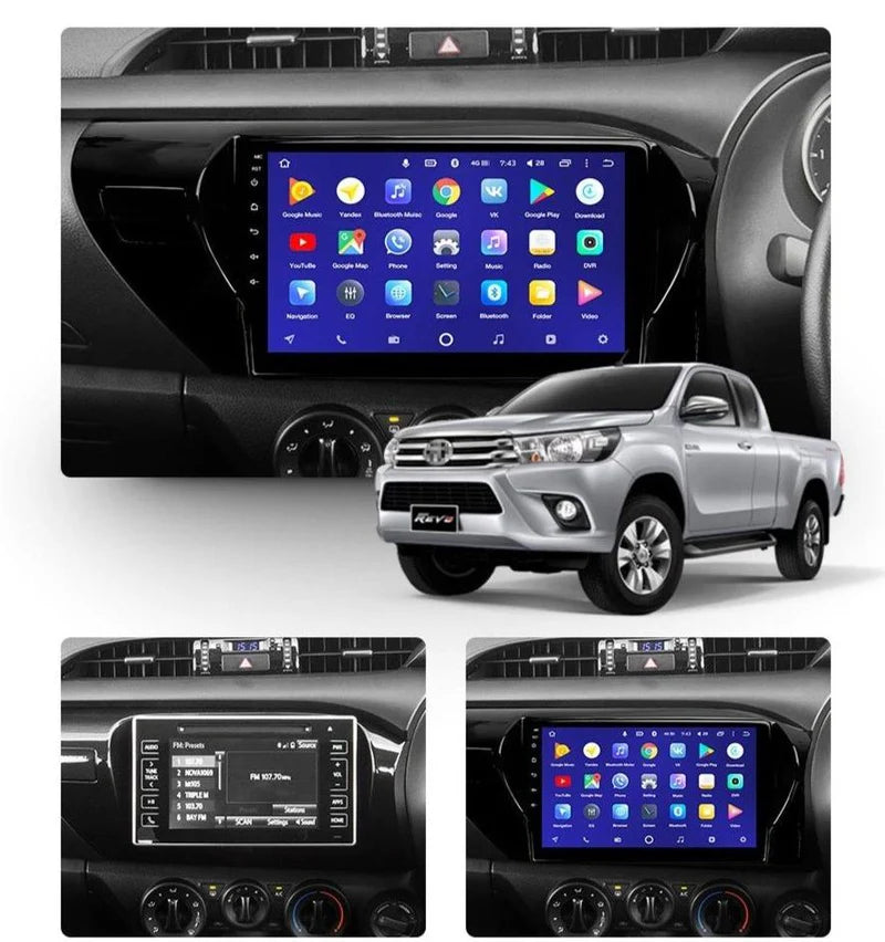 Toyota Hilux 2018 - 2023 Radio Android Homologada