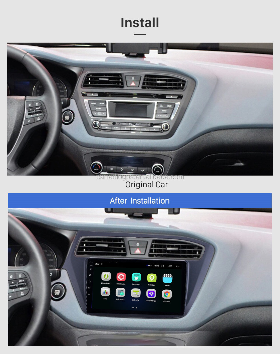 Hyundai i20 2018 - 2022 Radio Android Homologada