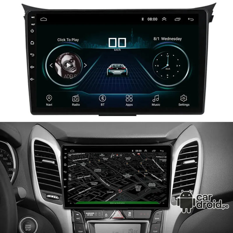 Radio Android Hyundai i30 2013 - 2018 Radio Android Homologada, pantalla táctil, modelo original, instalada