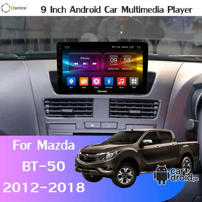 Radio Android Mazda BT-50 2018 - 2023 Radio Android Homologada, pantalla táctil, modelo original, instalada