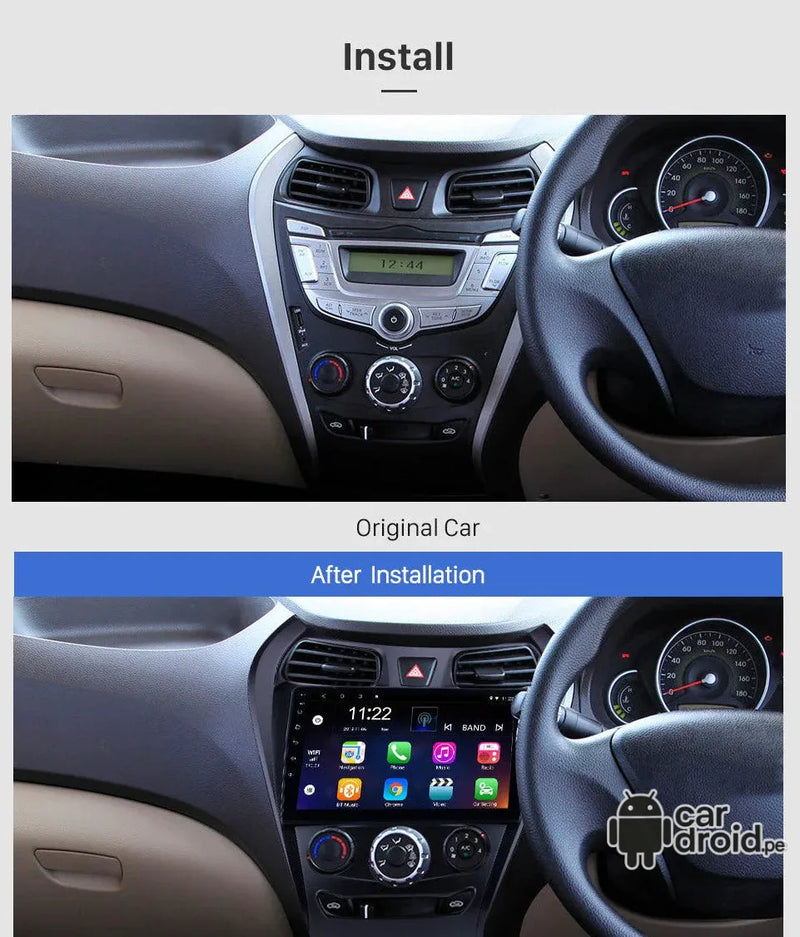 Radio Android Hyundai Eon 2012 - 2019 Radio Android Homologada, pantalla táctil, modelo original, instalada