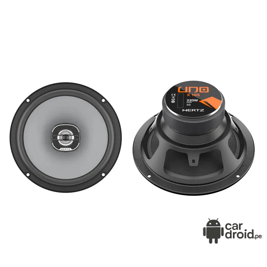 Radio Android Parlante Coaxial HERTZ UNO 220W, pantalla táctil, modelo original, instalada