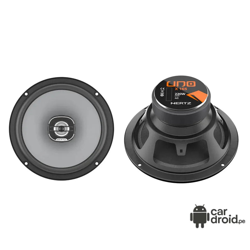 Radio Android Parlante Coaxial HERTZ UNO 220W, pantalla táctil, modelo original, instalada